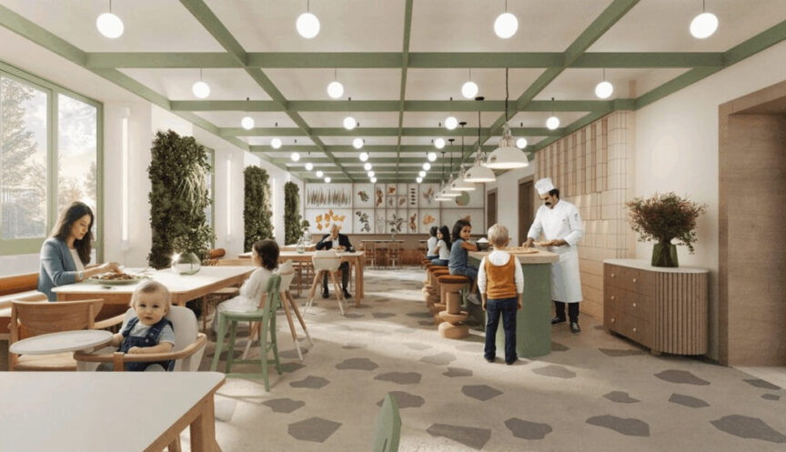 Семейное кафе в детском клубе